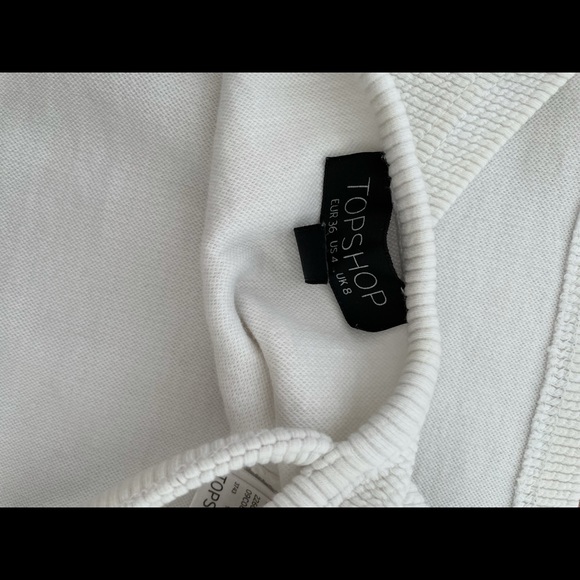 Topshop crop tank top white size 4 - Picture 3 of 4